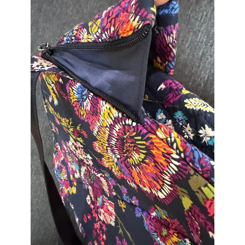 Vera Bradley Small Backpack Midnight Wildflowers Print Like New